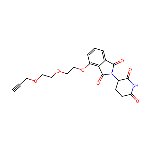 Thalidomide-O-PEG2-propargyl结构图