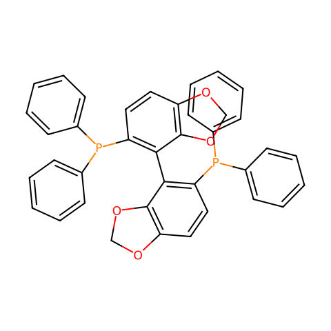 （S） -（-）-5,5'-双（二苯基膦）-4,4'-双-1,3-苯并二氧唑结构图