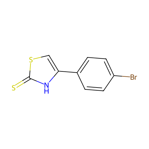 4-(4-溴苯基)-2-噻唑硫醇结构图