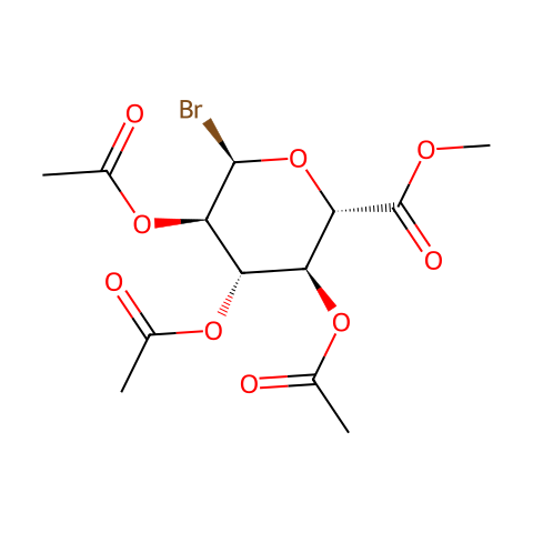 乙酰溴-α-D-葡萄糖醛酸甲酯结构图