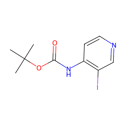 4-(Boc-氨基)-3-碘吡啶结构图