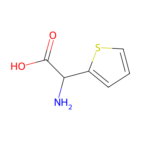 DL-α-氨基噻吩-2-醋酸结构图