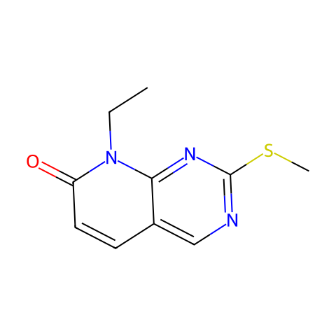 8-Ethyl-2-methanethio-8H-pyrido[2,3-d]pyrimidin-7-one结构图
