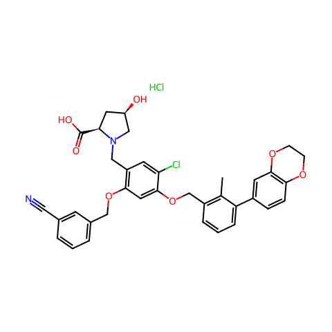 BMS-1166 hydrochloride结构图