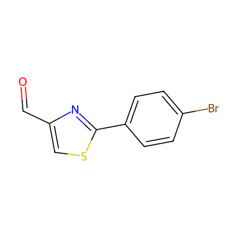 2-(4-BROMO-PHENYL)-THIAZOLE-4-CARBALDEHYDE结构图