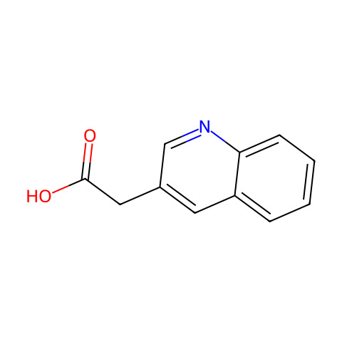 2-(喹啉-3-基)乙酸结构图