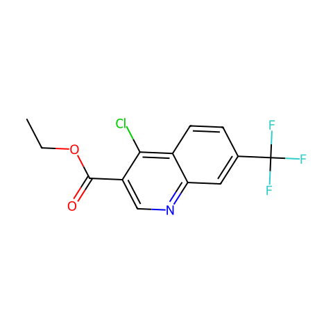 4-氯-7-三氟甲基喹啉-3-羧酸乙酯结构图