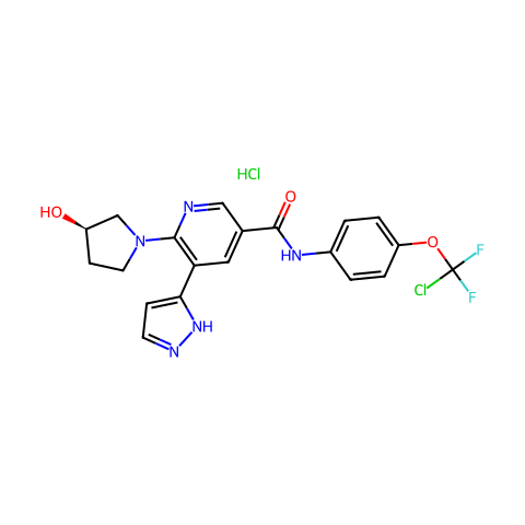 Asciminib hydrochloride结构图