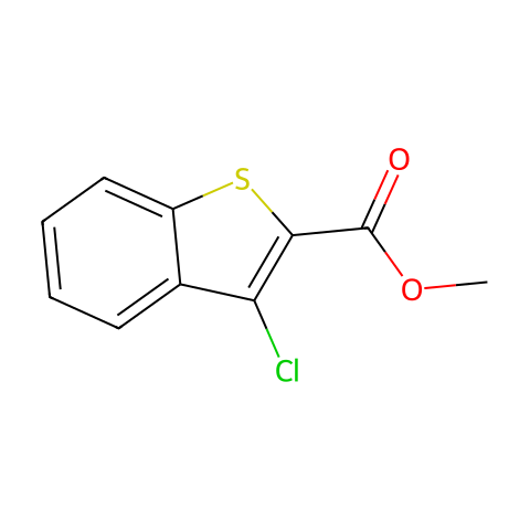3-氯苯并噻吩-2-羧酸甲酯结构图