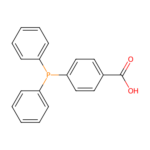 4-(二苯基膦基)苯甲酸结构图