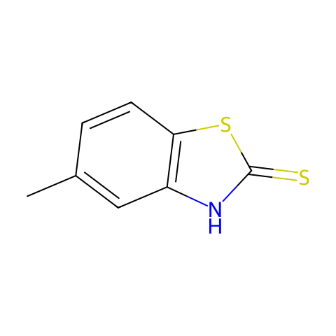 5-甲基-2-巯基苯并噻唑结构图