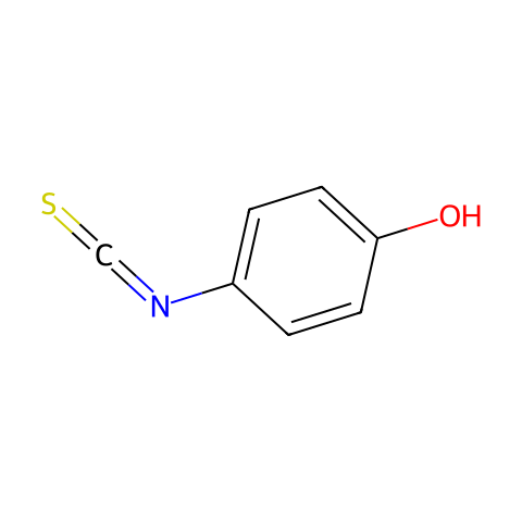 4-HYDROXYPHENYLISOTHIOCYANATE结构图