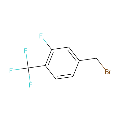 3-氟-4-(三氟甲基)溴苄结构图