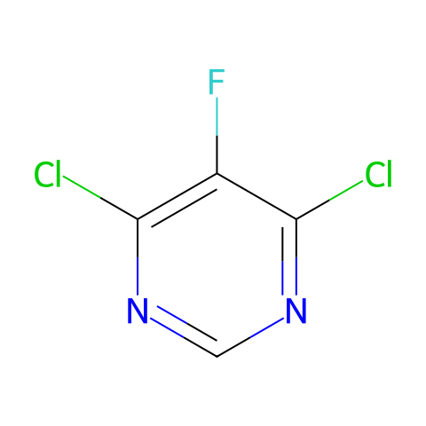 4,6-二氯-5-氟嘧啶结构图