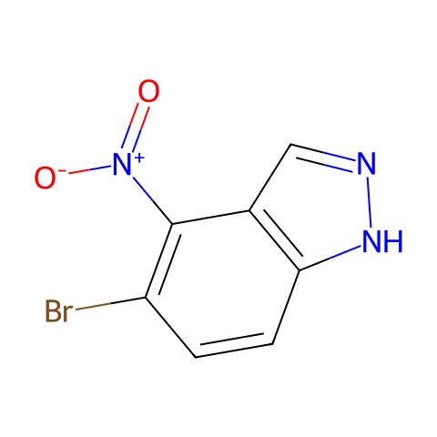5-bromo-4-nitro-1H-indazole结构图