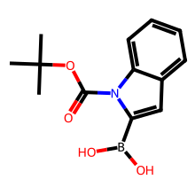 1-Boc-吲哚-2-硼酸结构图