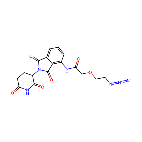 泊马度胺-PEG1-叠氮化物结构图