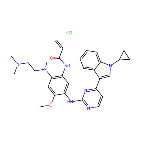Almonertinib hydrochloride结构图