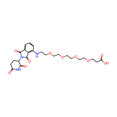 Pomalidomide-PEG4-COOH结构图