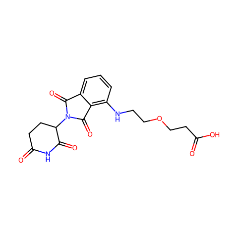 泊马度胺4'-PEG1-酸结构图