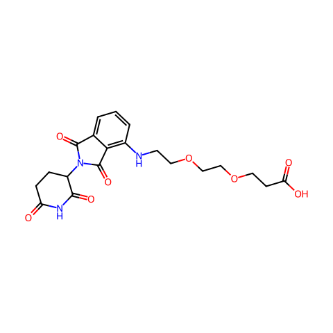 Pomalidomide-PEG2-COOH结构图