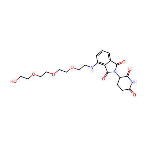 Thalidomide-NH-C2-PEG3-OH结构图