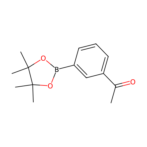3-乙酰基苯硼酸频那醇酯结构图