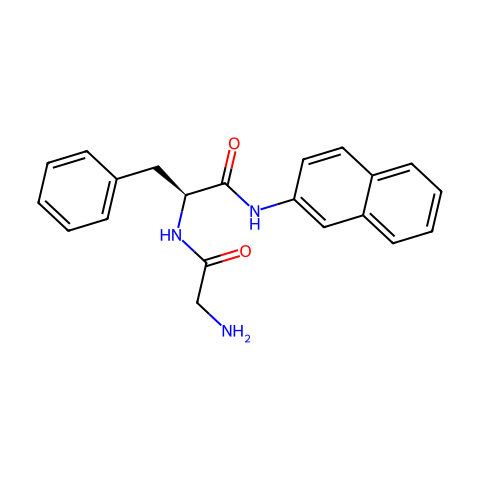 甘氨酰-N-2-萘基-L-苯丙氨酰胺结构图