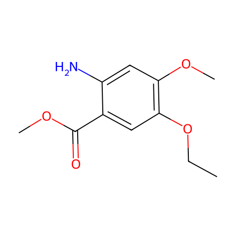 Methyl 2-aMino-5-ethoxy-4-Methoxybenzoate结构图