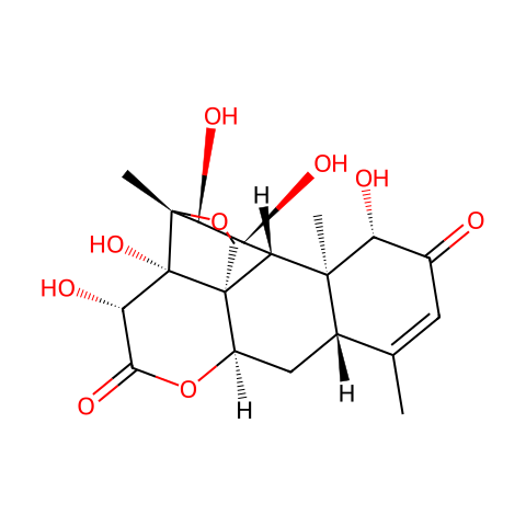 鸦胆子素D结构图
