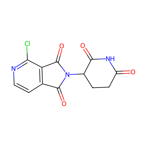 4-氯-2-(2,6-二氧代哌啶-3-基)-1H-吡咯并[3,4-C]吡啶-1,3(2H)-二酮结构图