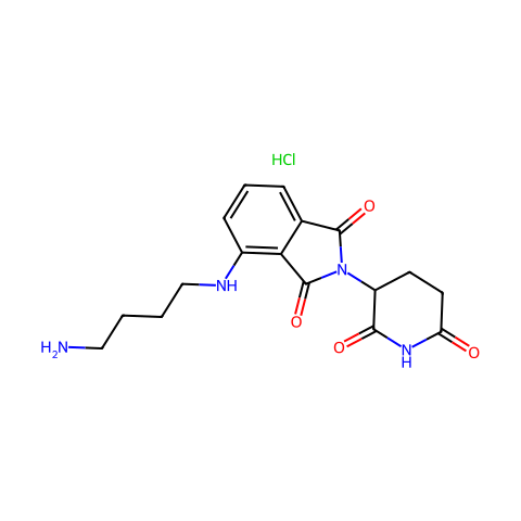 Pomalidomide-C4-NH2 hydrochloride结构图
