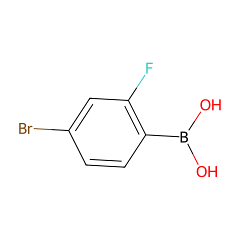 4-溴-2-氟苯基硼酸结构图