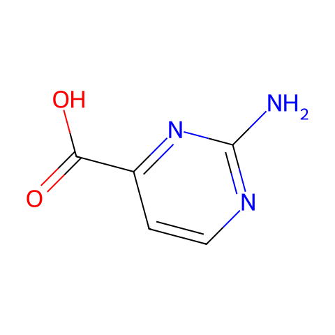 2-氨基嘧啶-4-羧酸结构图