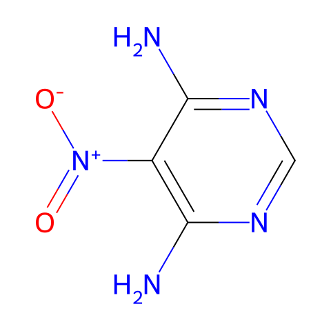 5-硝基-4,6-二氨基嘧啶结构图