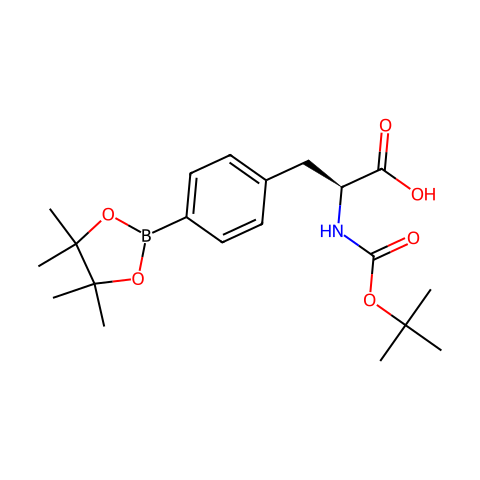 Boc-4-pinicalborane-L-phenylalanine结构图