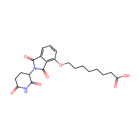 沙利度胺4'-醚-烷基C7-酸结构图