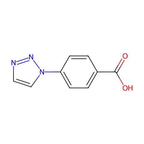 4-(1H-1,2,3-三唑-1-基)苯甲酸结构图