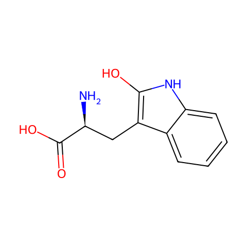 2-羟基-DL-色氨酸盐酸盐结构图