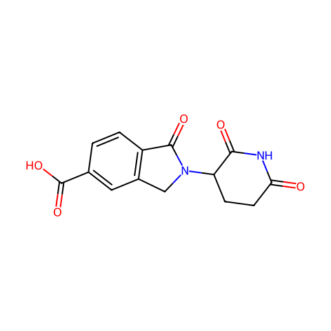 2-(2,6-dioxo-3-piperidyl)-1-oxo-isoindoline-5-carboxylic acid结构图