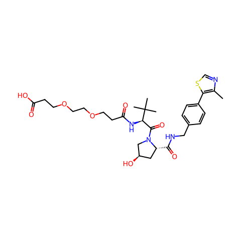 (S,R.S)-AHPC-PEG2-酸结构图