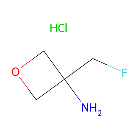 3-(fluoromethyl)oxetan-3-amine hydrochloride结构图