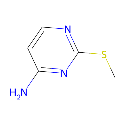 2-甲巯基-4-氨基嘧啶结构图