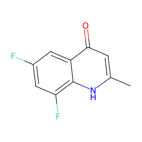 6,8-difluoro-2-methylquinolin-4-ol结构图