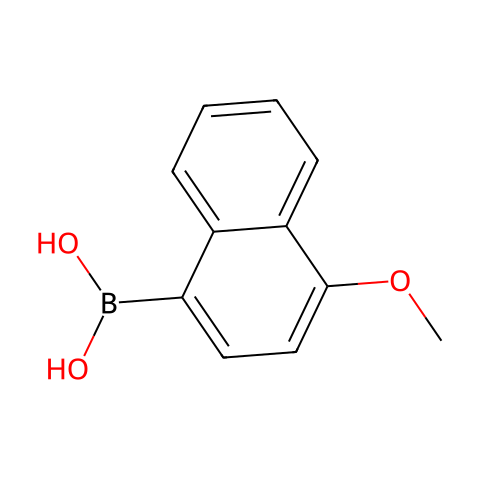 (4-甲氧基-1-萘基)硼酸结构图