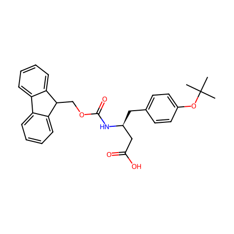 Fmoc-β-Homotyr(tBu)-OH结构图