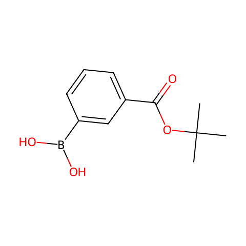 3-(叔丁氧羰基)苯基硼酸 (含不同量的酸酐)结构图