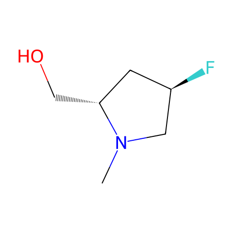 [(2S,4R)-4-fluoro-1-methyl-pyrrolidin-2-yl]methanol结构图