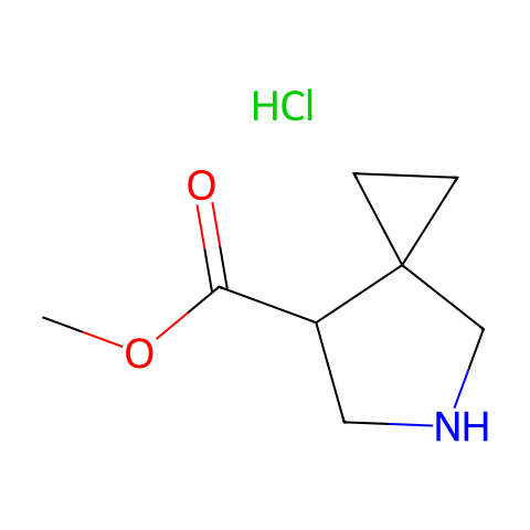 methyl 5-azaspiro[2.4]heptane-7-carboxylate;hydrochloride结构图