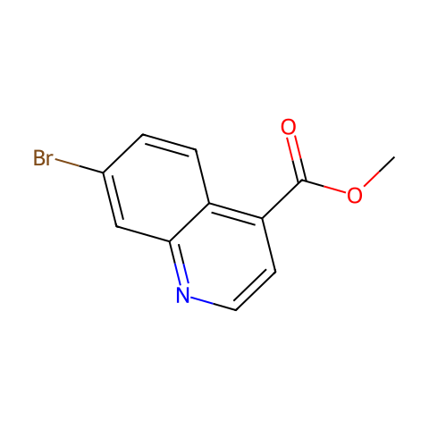 4-Quinolinecarboxylic acid, 7-bromo-, methyl ester结构图